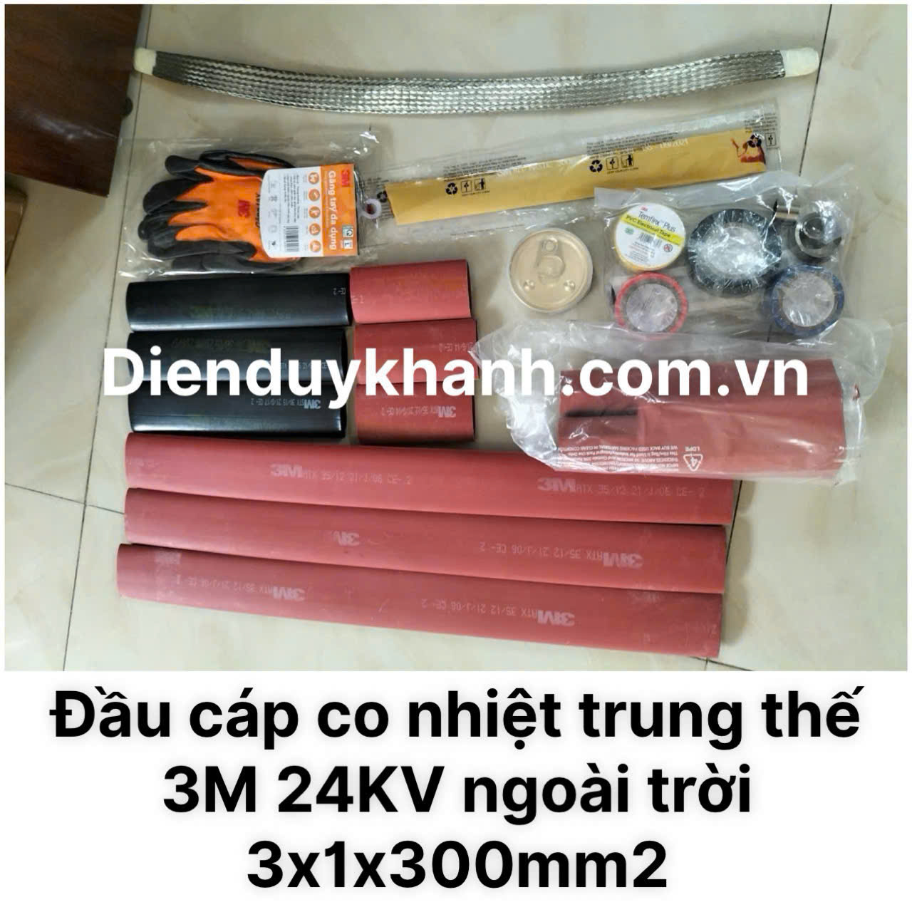 Đầu Cáp Co Nhiệt Trung Thế Ngoài Trời 24KV OD 1C (L)6S-300 ( 3x1x300mm2) MHO